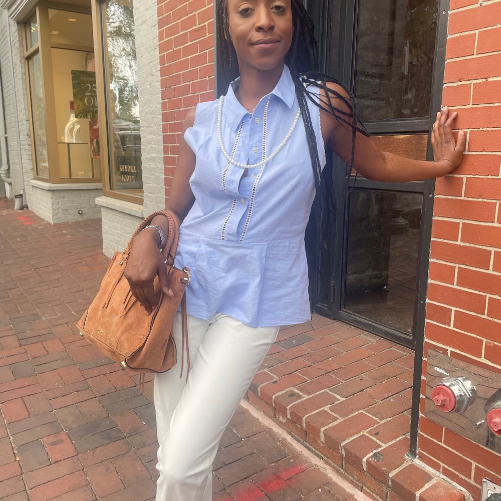 Veronica Beard Peplum Sleeveless blouse